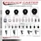 Service Caster 5'' Hard Rubber Swivel 1-3/8'' Expanding Stem Caster Total Lock Brake SCC-EXTTL20S514-HRS-138 - alternate 3